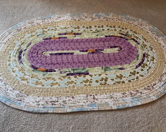 Jelly Roll Rug - handmade rug - home decor - gift