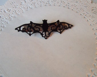 Bat hair clip - black bat hair clip - bat jewelry - Halloween hair clip - Halloween hair accessories - bat hair pin