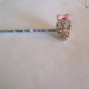 Skull hair pin - Rhinestone hair pin - jeweled hair pin - sugar skull hair pin - women&#39;s accessories - hair accessories - birthday gift