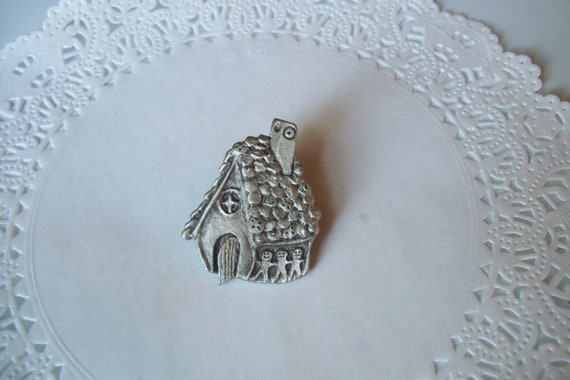 Gingerbread House pin - Gingerbread House brooch … - image 1