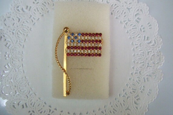 Flag pin - US flag pin - American Flag pin - jewe… - image 8