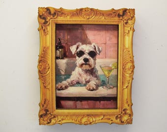 Imán de Schnauzer - imán de perro - imán de perro divertido - decoración del hogar - regalo para amigos - imán para el refrigerador
