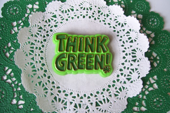 Think Green Pin - Hallmark Think Green Pin - St Patrick pin - St Patrick jewelry