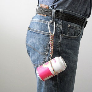 Water Bottle Holder /  Sling For  Luggage  Backpack Purse or Belt Multi-Colored