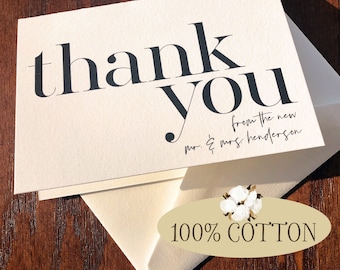 Thank You from the New or Future Mr. and Mrs. Bridal Shower Cards