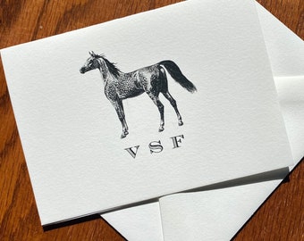 Personalized Arabian Horse Note Cards