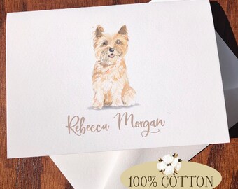 Personalized Cairn Terrier Note Cards