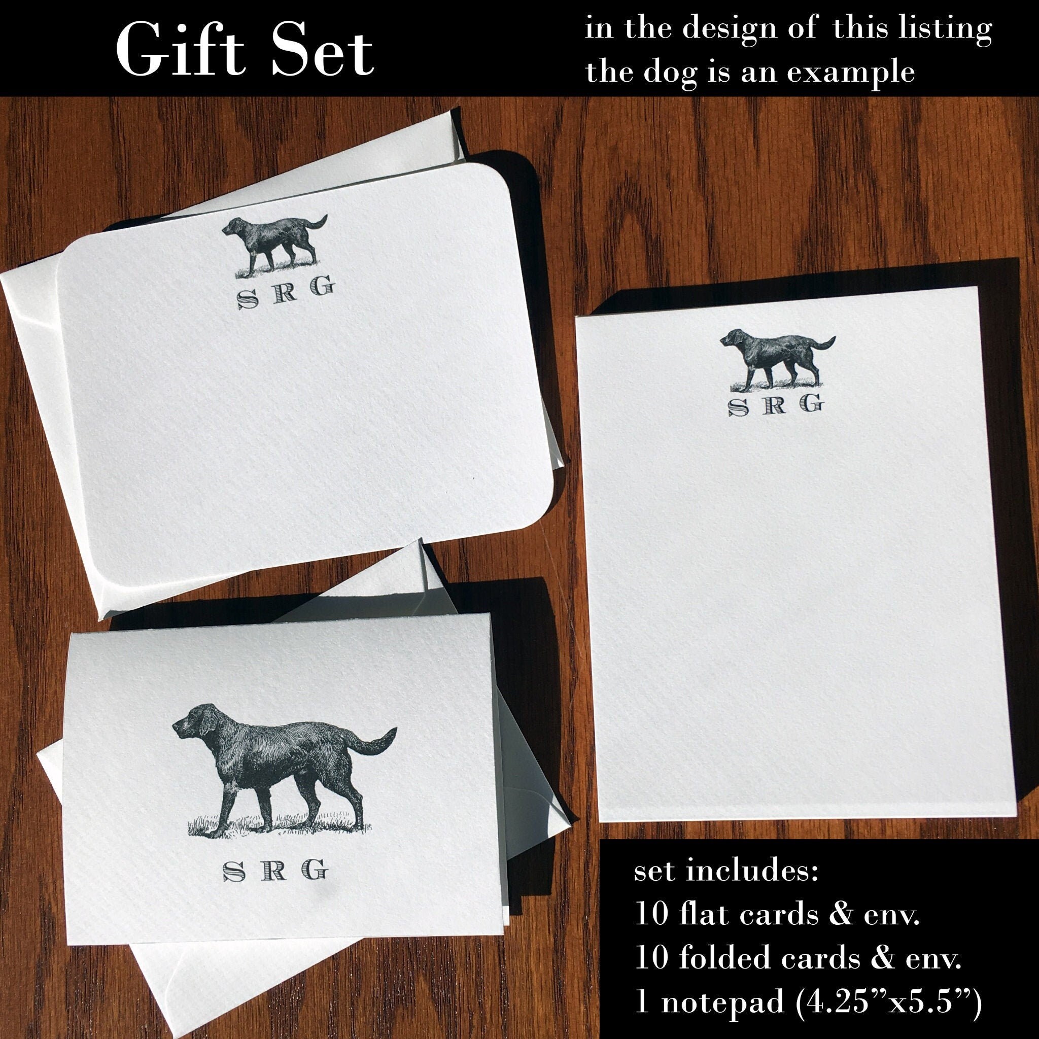 Personalized Pig Stationery Note Card Set - Etsy