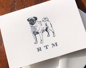 Personalized Pug Cards