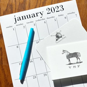 8.5x11 wall calendar 2024 2025 with option to add magnet image 1