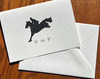 Personalized Horse Stationery with Jumper