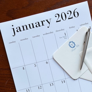 2027 Calendar | Large 11x17 Wall or Fridge Calendar with Magnet Option