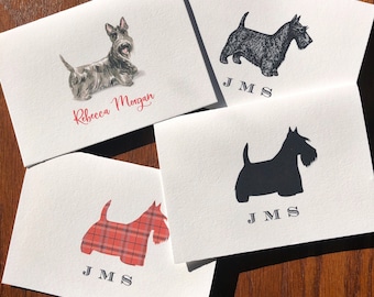 Personalized Scottish Terrier Note Cards