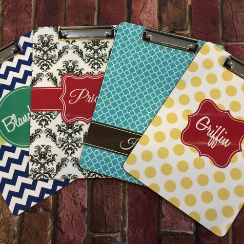 Personalized 2-sided clipboard, Monogrammed Clipboards, Coach Clipboard, Custom Clipboards, Logo Clipboards,  Teacher Gifts