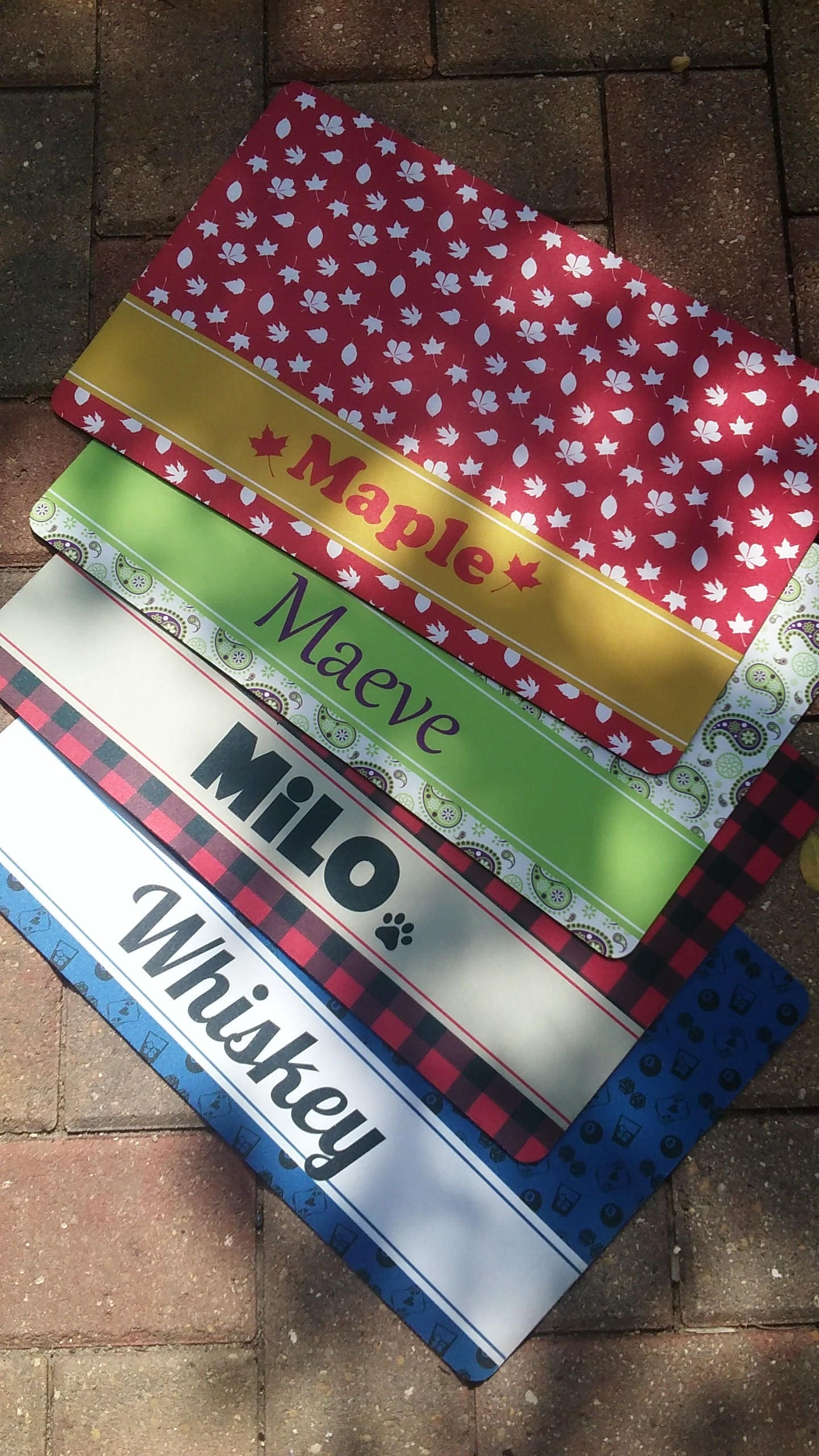 Personalized Dog Placemat Dog Mat Pet Food Mat Fabric Etsy