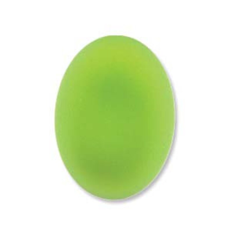 Cabochon Luna, 18x13mm Oval LunaSoft Cabs in 5 colors Lime