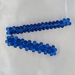 Hair Barrette in Sapphire Blue on a French clip, Bubbles Collection ~ 2 Sizes to choose from