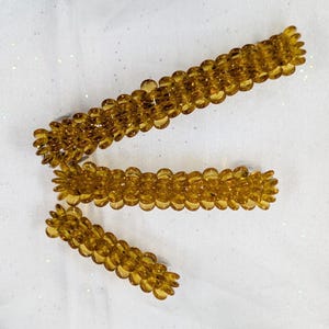 Barrette Hair Accessory in Golden Topaz on a French clip, Fan Out Collection ~ 3 Sizes to choose from