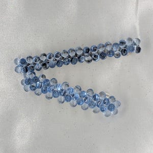 Hair Barrette in Light Sapphire Blue on a French clip, Bubbles Collection ~ 2 Sizes to choose from