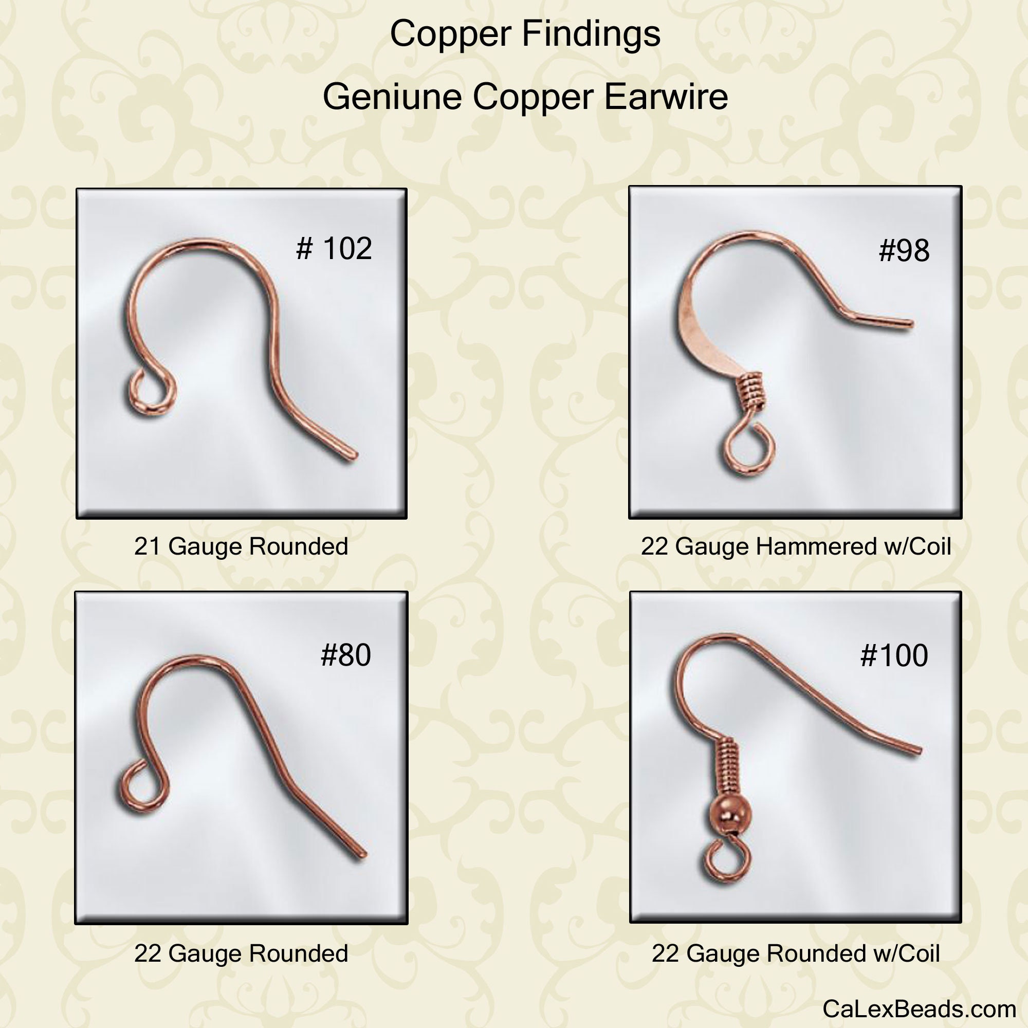 Copper Ear Wires Available in 4 Styles for Making Earrings. Etsy