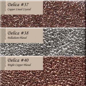Miyuki Delica 11/0 Seed Beads Color numbers 1-49  (Drawer 1)