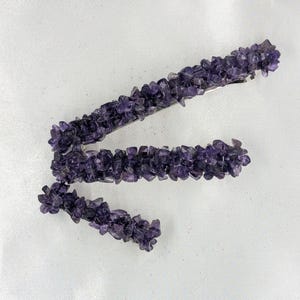 Hair Barrette in Amethyst on a French clip, Rock Candy Collection ~ 3 Sizes to choose from