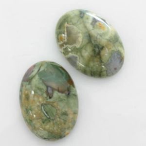 Cabochon Gemstones, 25x18mm Oval Cabs in 13 different types of gemstone. 3 per pkg.