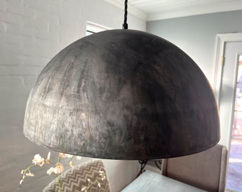 Extra Large  Dome Pendant Light hanging light industrial light hemisphere pendant round