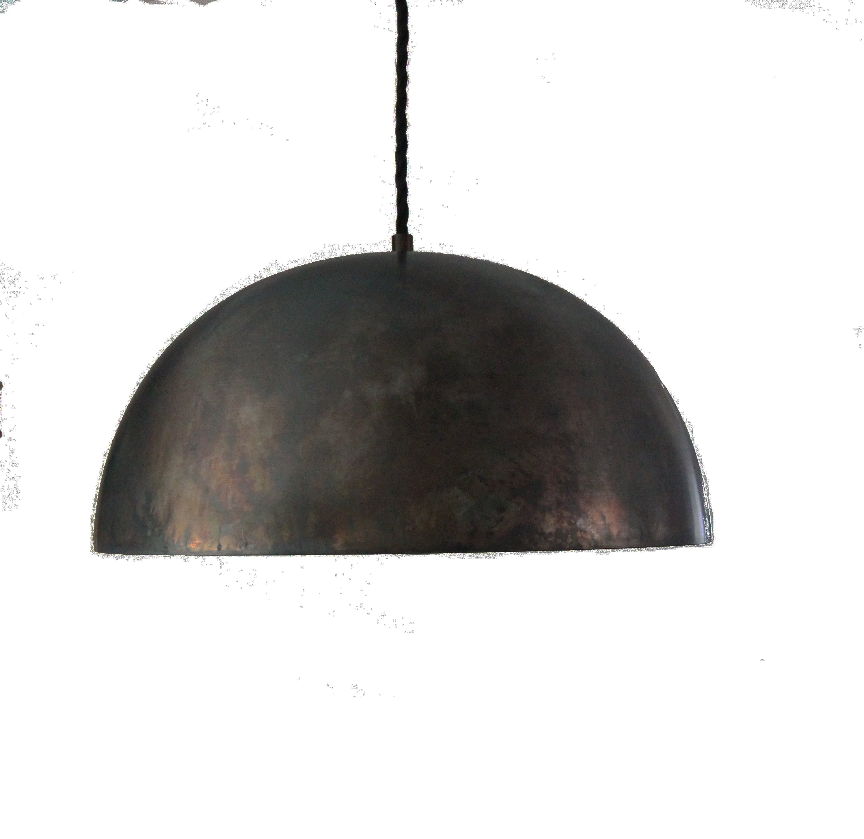 Large black steel 14 Dome Pendant Light island pendant Etsy