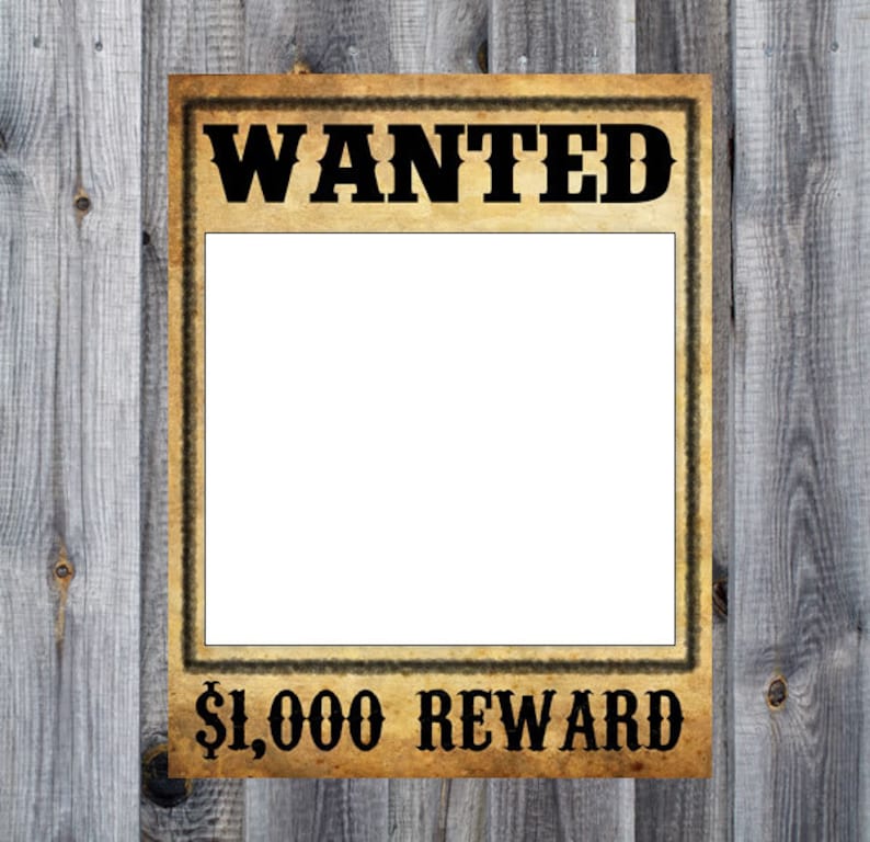 Wanted Poster  Western Cowboy Rodeo Birthday Party Theme  image 3