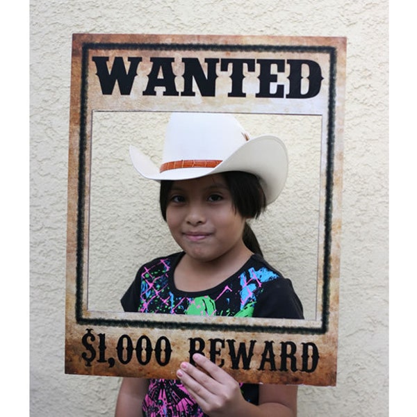 Wanted Poster - Western, Cowboy, Rodeo Birthday Party Theme - Photo Booth - Prop - Decoration - Downloadable - Printable - 16x20 Se Busca