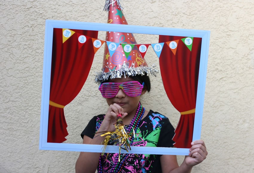 Carnival Circus Birthday Party Theme Photo Booth Prop Decoration Downloadable Printable 16x20