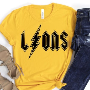Lions Lightning Bolt School Spirit Shirt, Unisex Fit, Lions Team Pride Shirt, Lightning Bolt, Leopard Lightning Bolt, School Pride, Lions