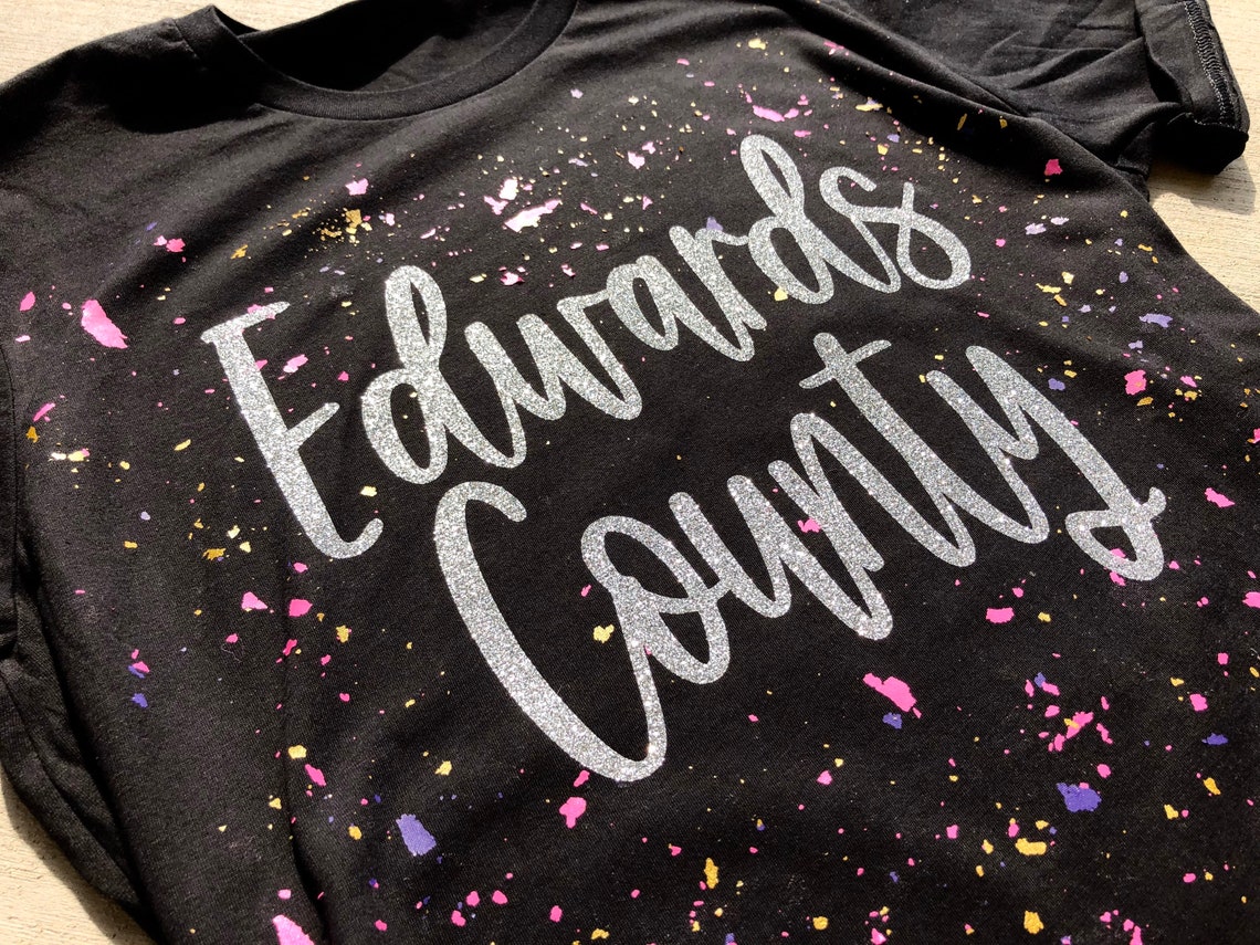 screen print confetti shirt