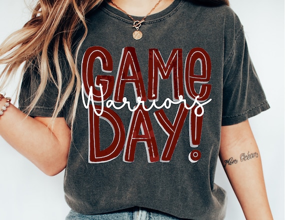 Retro Game Day Tee-Maroon Retro Game Day Tee-Maroon