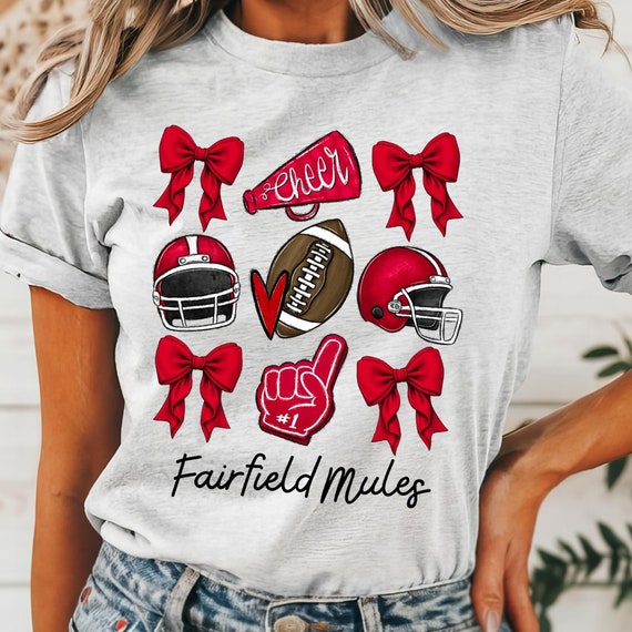 Football Bow Bling Tigers Tee Football Bow Bling Tigers Tee