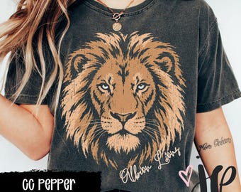 Custom Lions Mascot Shirt | Personalized School Spirit Tee | Distressed Vintage Graphic