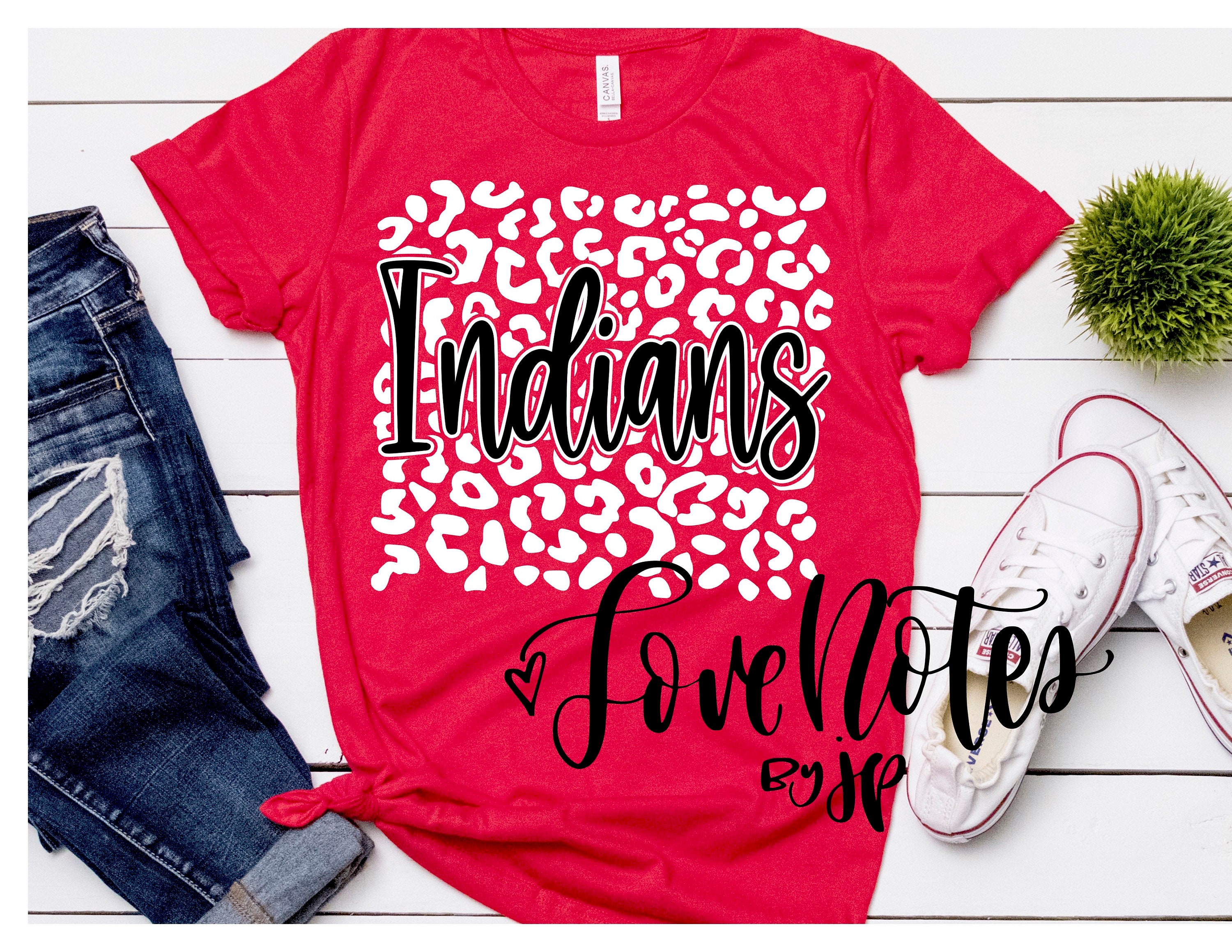 Wayne City Spirit Shirt, Indians Braves Fan Leopard Print Shirt, Spirit  Tee, Indian Pride, Braves Tee, Red Bella Unisex Fit Shirt, WC