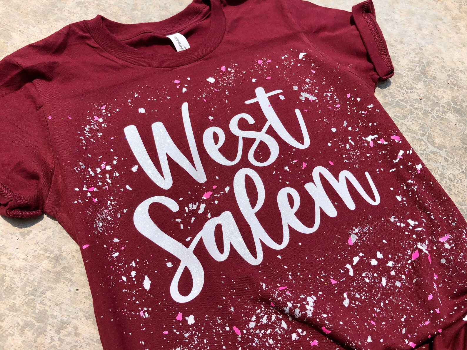 screen print confetti shirt