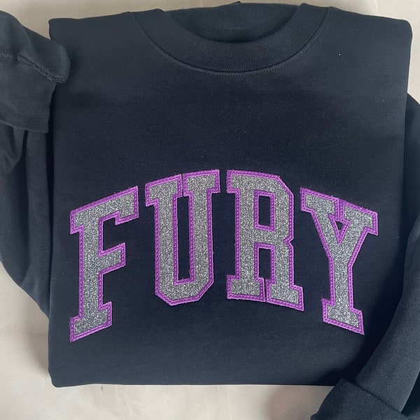 Custom Applique Embroidered Sweatshirt Etsy