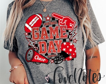 Football Game Day, DTF,  Friday Night Lights, Custom Colors, School Pride School Spirit, Custom School, Unisex Fit Bella