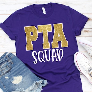 PTA Squad Shirt, PTO Squad Shirt, Parent Teacher Organization Association Shirt, Fun PTO Shirt, Cute pta shirt, pta crew, pto crew, school