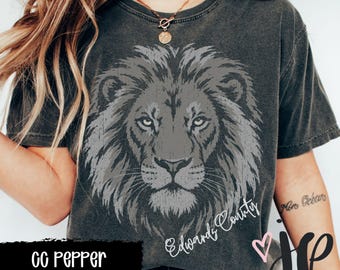 Custom Lions Mascot Shirt | Personalized School Spirit Tee | Distressed Vintage Graphic