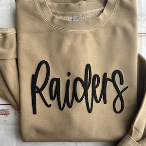 Puff Vinyl, Custom Team Crewneck Sweatshirt