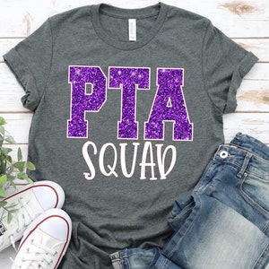 PTA Squad Shirt, PTO Squad Shirt, Parent Teacher Organization Association Shirt, Fun PTO Shirt, Cute pta shirt, pta crew, pto crew, school