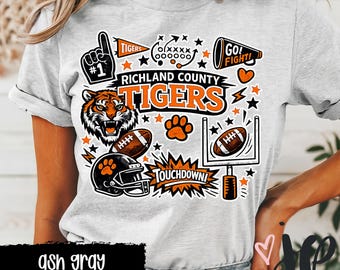 Richland County Tigers Football Shirt | Game Day Spirit Wear Tee