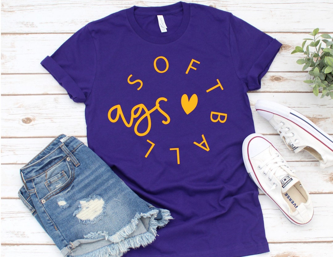 Customizable Softball Team Shirts, Unisex Fit, Custom Colors, Custom