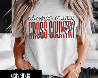 Personalized Cross Country Mom Shirt | Custom Team Spirit Wear Bella Canvas Tee