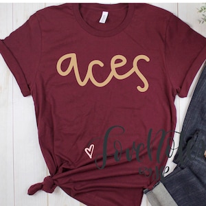 Custom Team Shirt, Handwritten Script Team Shirt, Customizable Colors, Team Name, Mascot Shirt, Custom Spiritwear