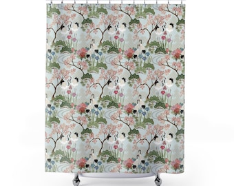 Shower Curtain - Japanese Garden Chantilly Green 71" x 74"